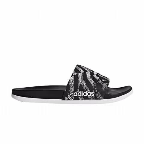 Adidas Wmns Adilette CloudFoam Plus Graphic Slides 'Core Black'