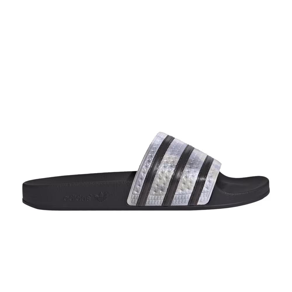 Adidas Adilette Slide Black Orbit Violet Tie Dye