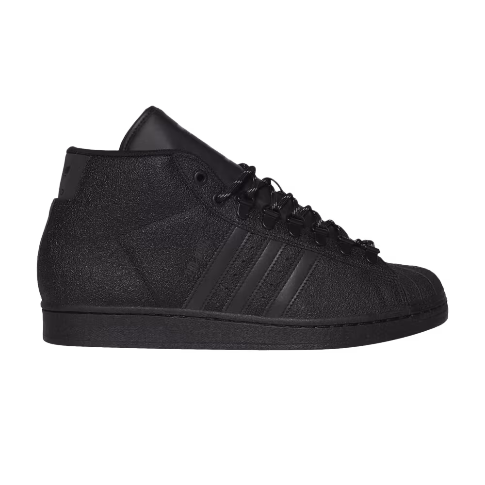 Adidas Pro Model Mid Triple Black Textured