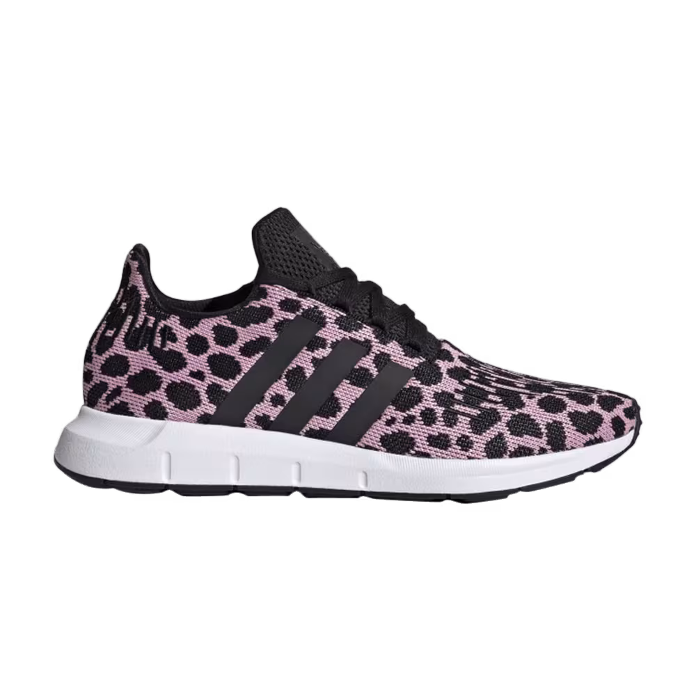 Adidas Women's Swift Run Pink Leopard Print