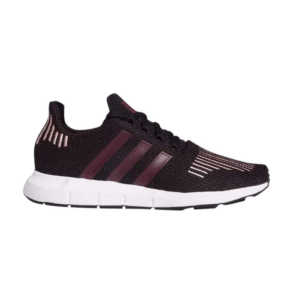 Adidas Women's Swift Run Black Maroon