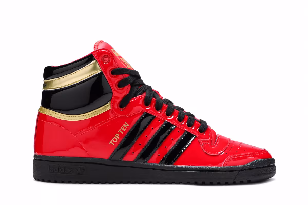 Adidas Top Ten High Scarlet Black, view 2