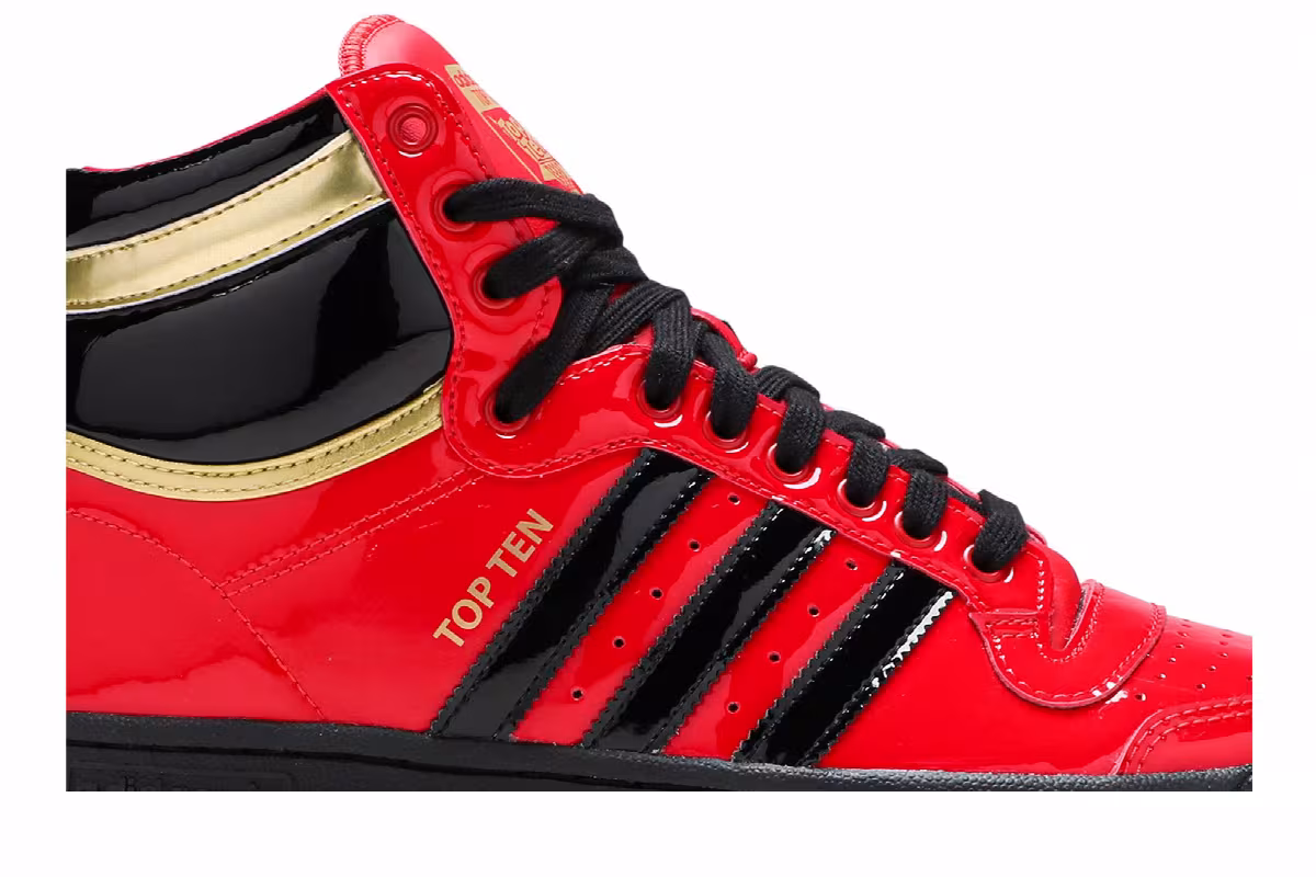Adidas Top Ten High Scarlet Black, view 3