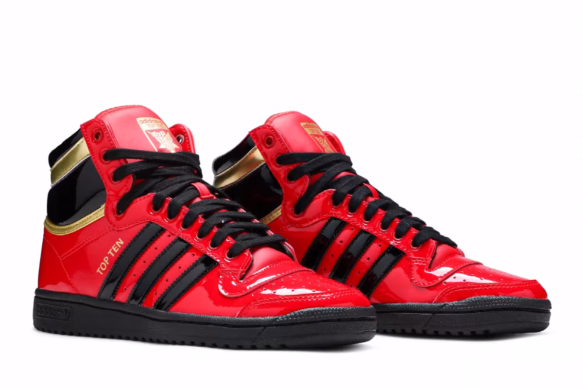 Adidas Top Ten High Scarlet Black, view 9