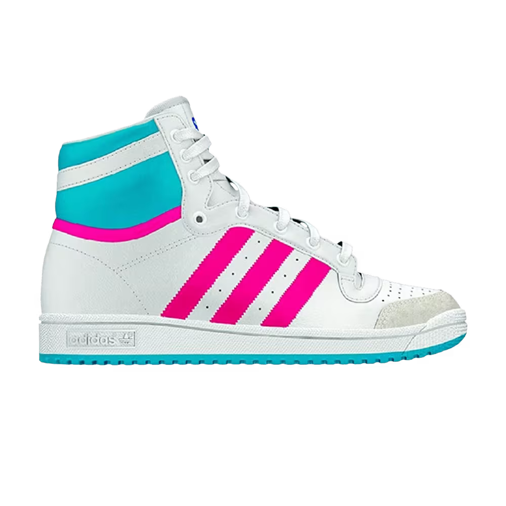 Adidas Top Ten High C White Pink Gold Metallic