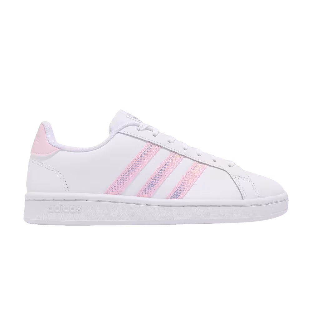 Adidas Women's Grand Court White Clear Pink