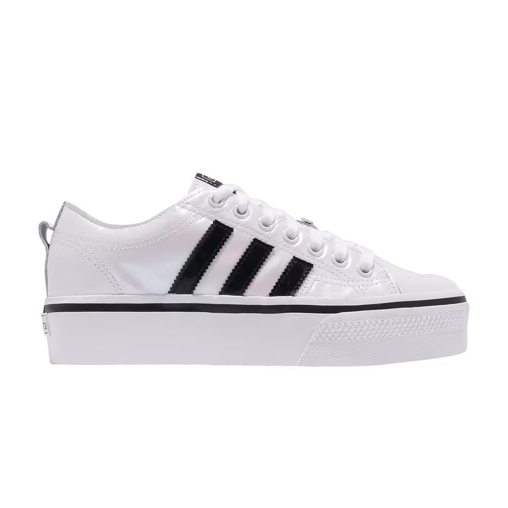 Adidas Women's Nizza Platform High White Black