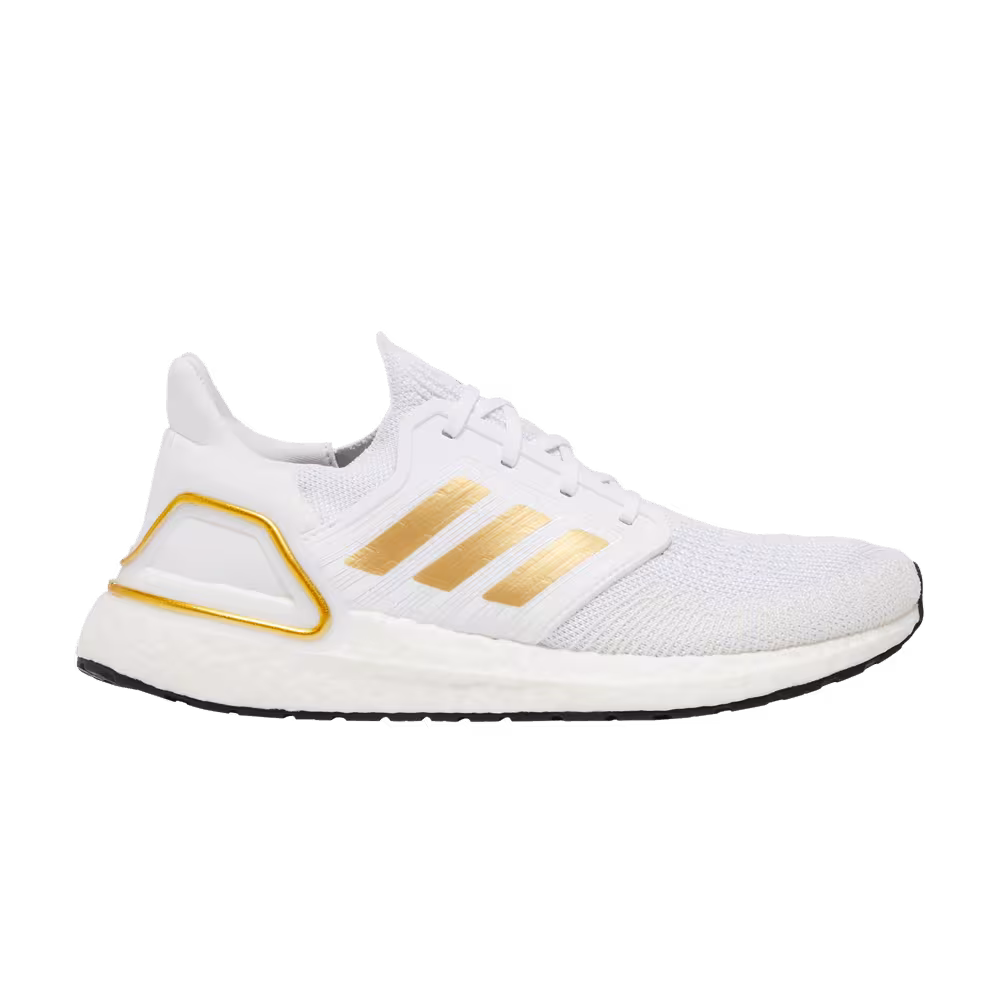 Adidas UltraBoost 20 White Gold Metallic