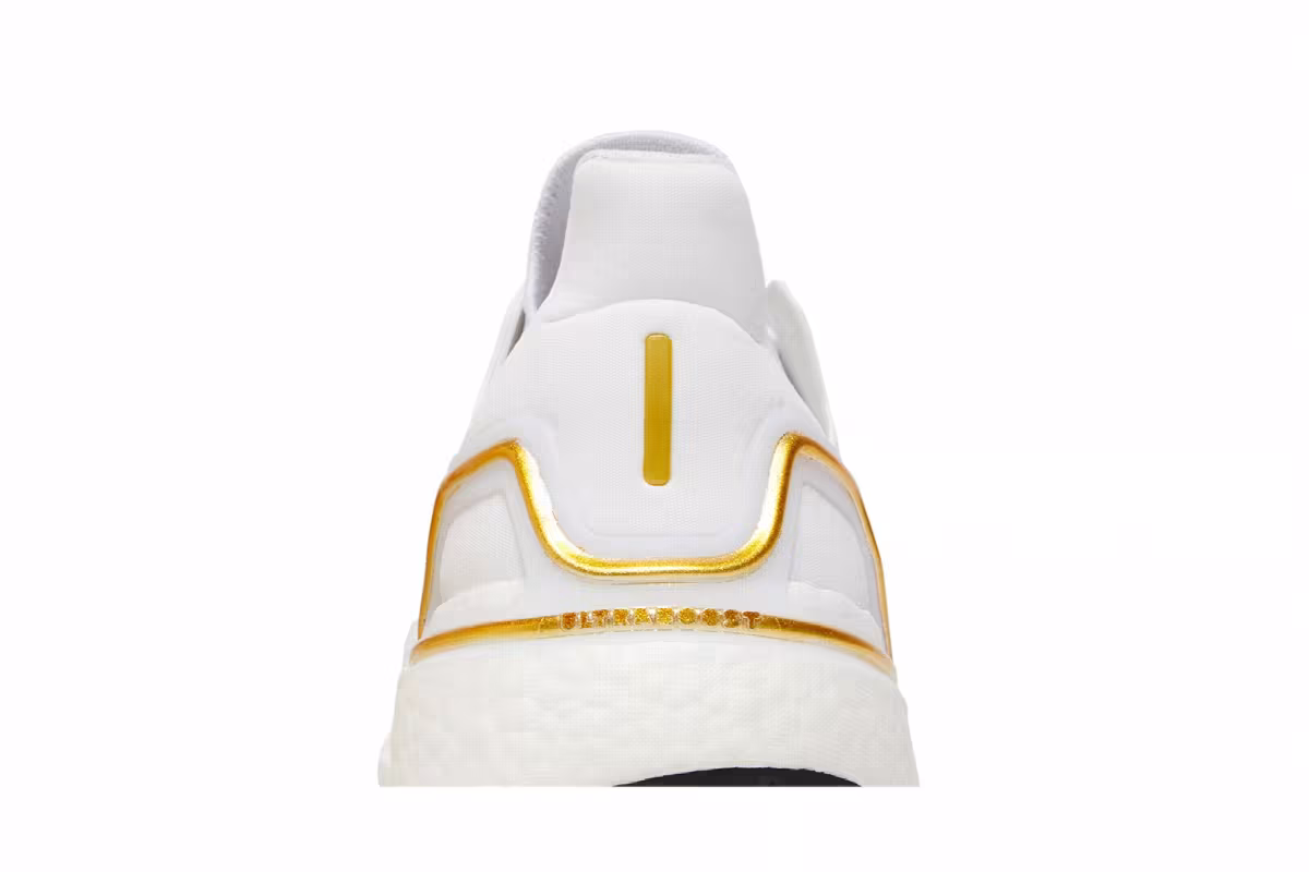 Adidas UltraBoost 20 White Gold Metallic, view 8