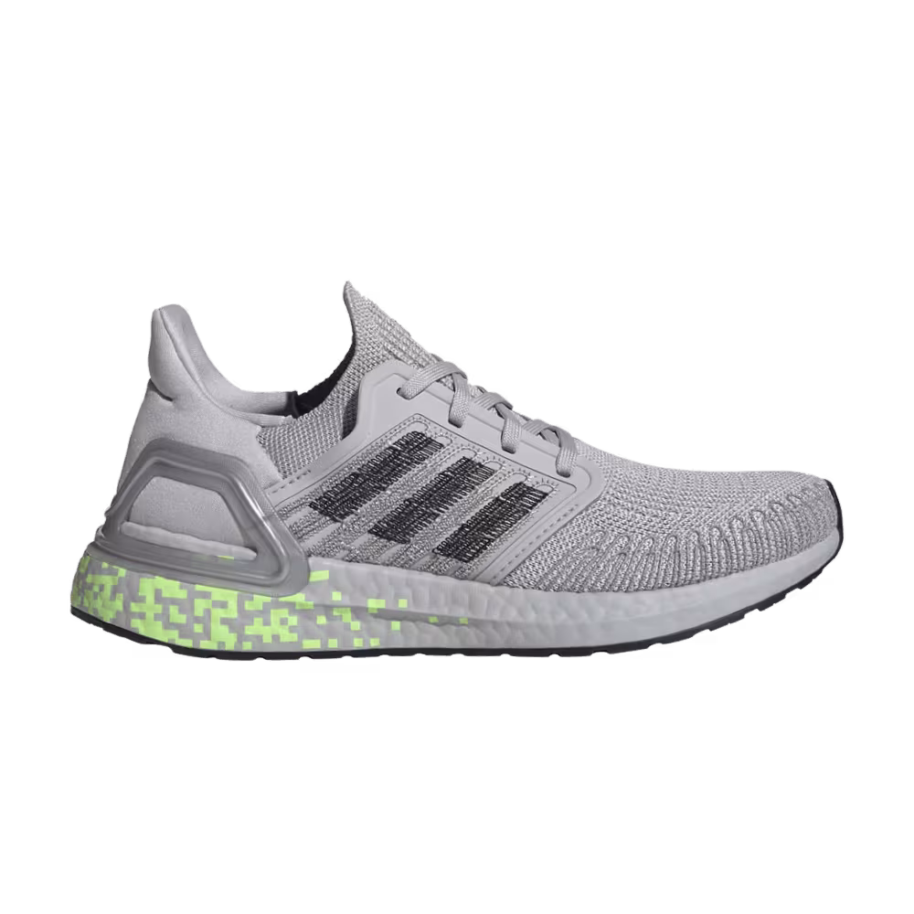 Adidas Women's UltraBoost 20 Digital Pixel - Grey Signal Green