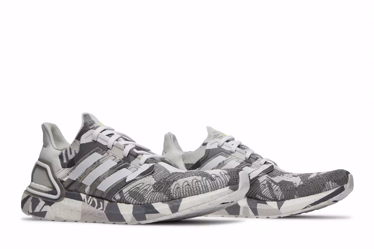 Adidas UltraBoost 20 Monochromatic Graphic - Grey, view 9