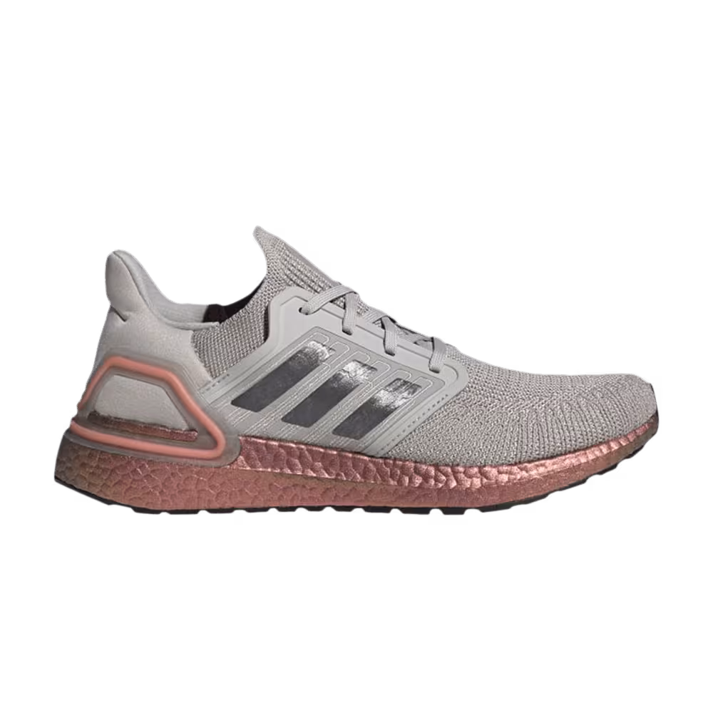 Adidas UltraBoost 20 Metal Grey Signal Coral
