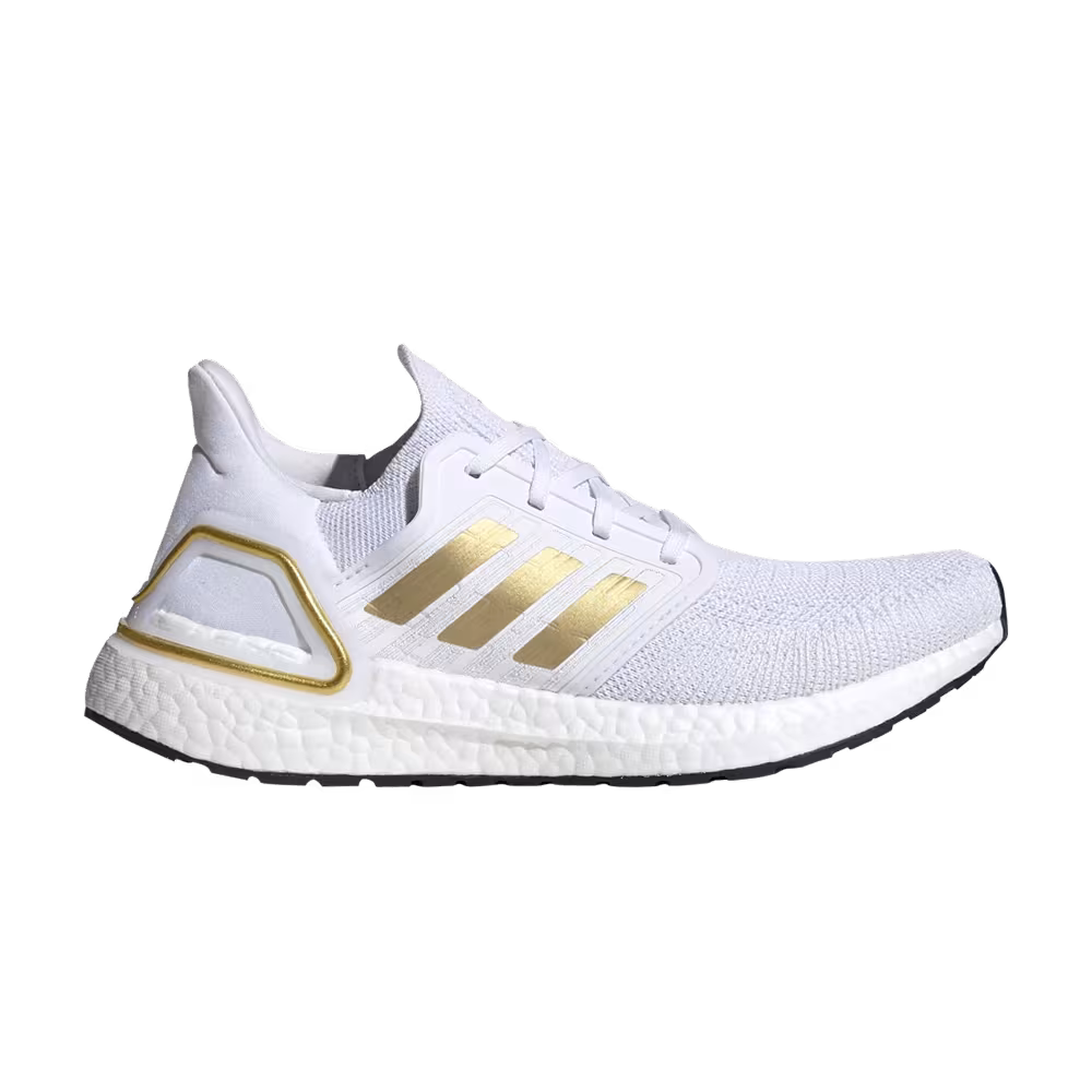 Adidas Women's UltraBoost 20 White Gold Metallic