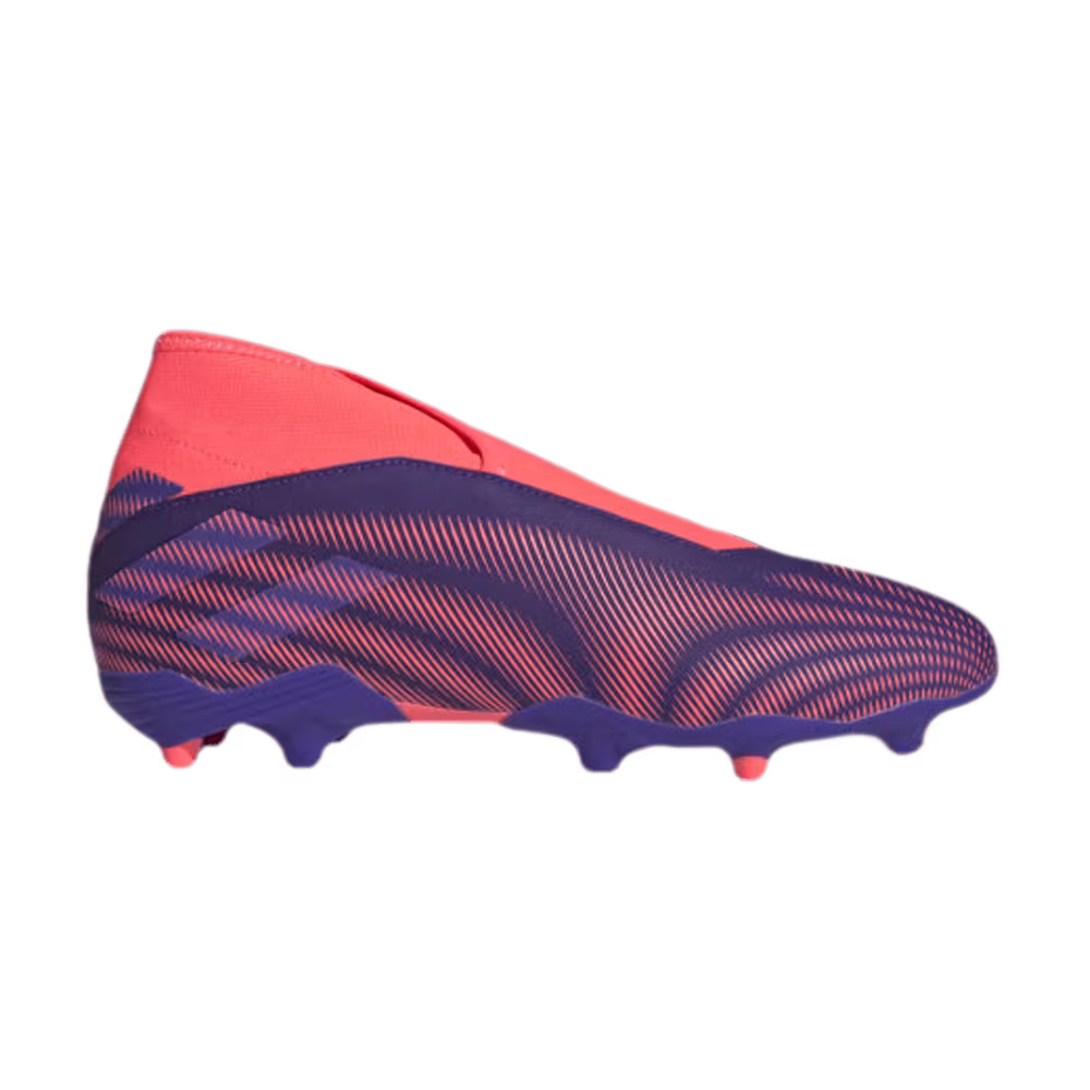 Adidas Nemeziz .3 Laceless FG Tension Tape - Energy Ink Signal Pink