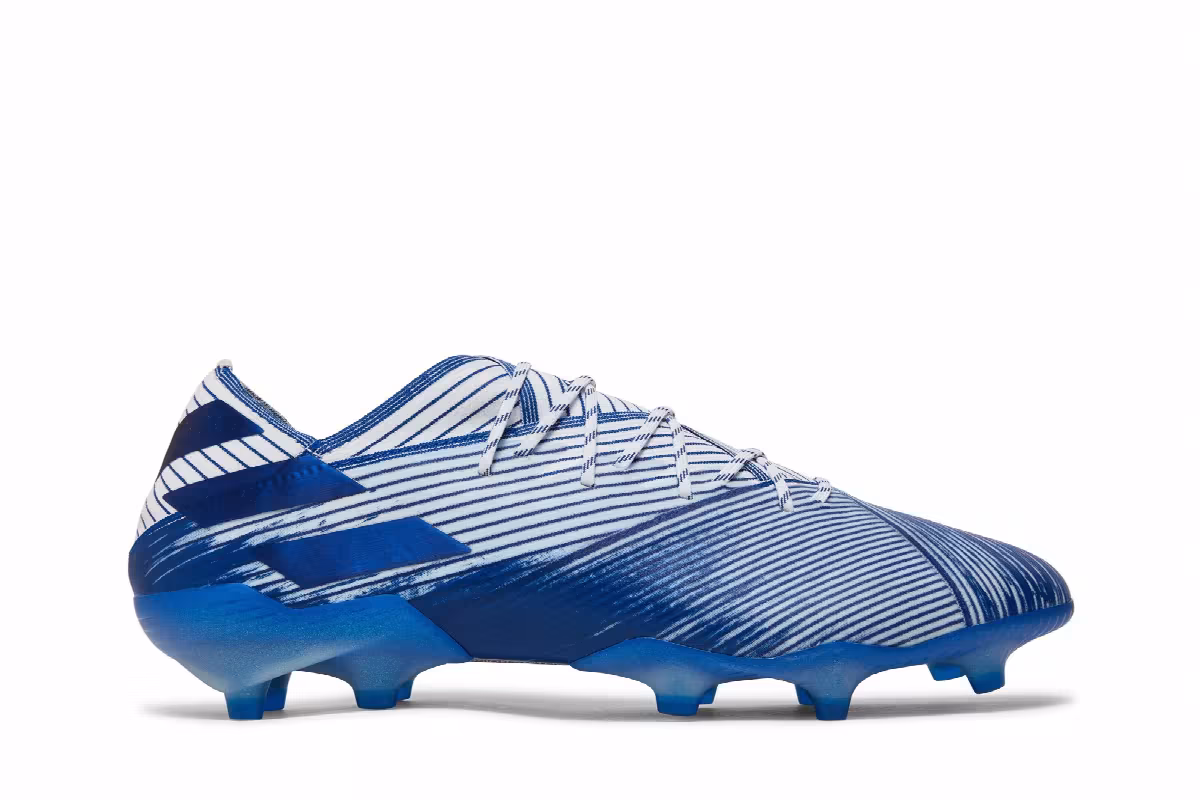 Adidas Nemeziz 19.1 FG Cloud White Royal Blue, view 2