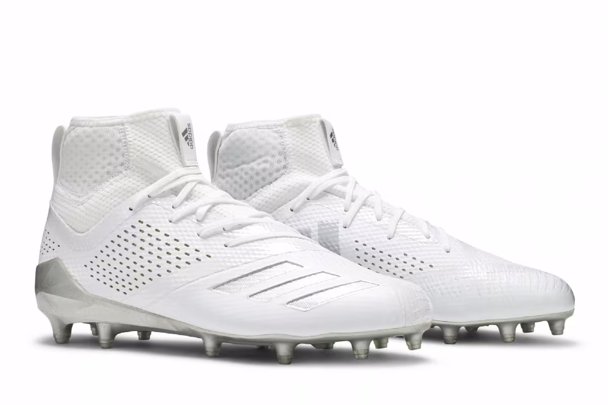 Adidas Adizero 5-Star 7.0 LAX Low White Silver Metallic, view 9