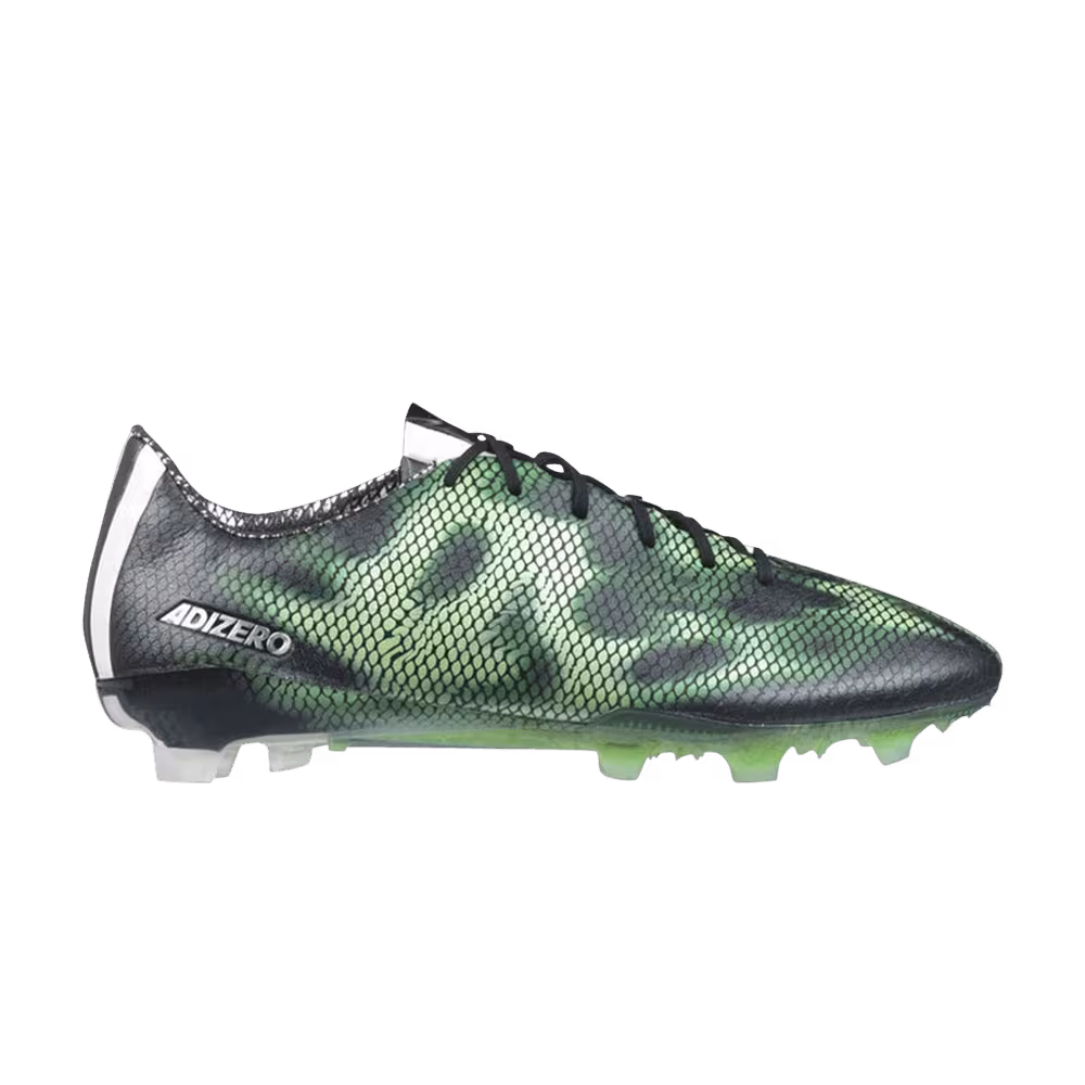 Adidas Adizero F50 FG Black Solar Green