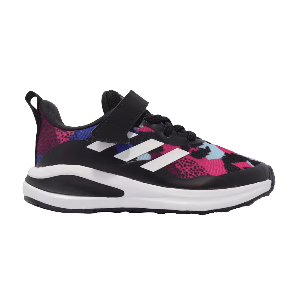 Adidas FortaRun Elastic Lace J Black Violet Tone