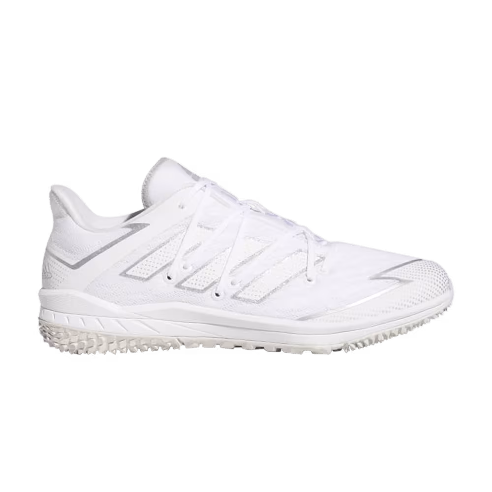 Adidas Adizero Afterburner Turf White Silver Metallic