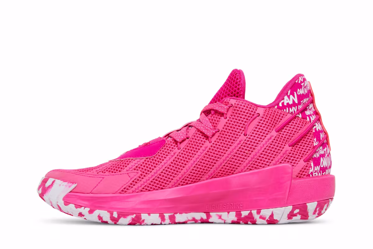 Adidas Dame 7 I Am My Own Fan - Team Shock Pink, view 4