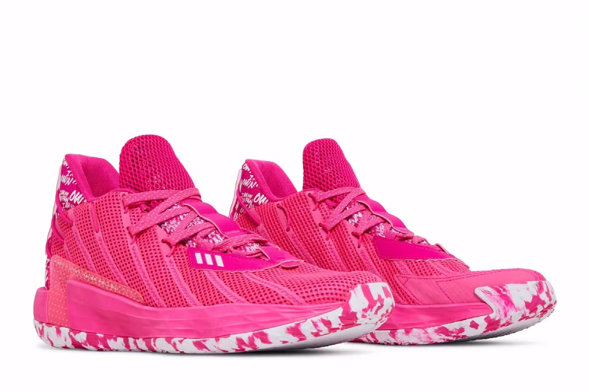 Adidas Dame 7 I Am My Own Fan - Team Shock Pink, view 9