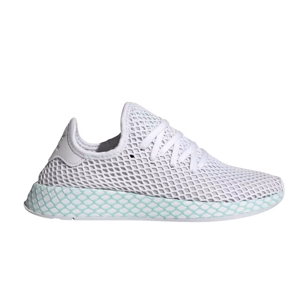 Adidas Women's Deerupt Runner White Clear Mint