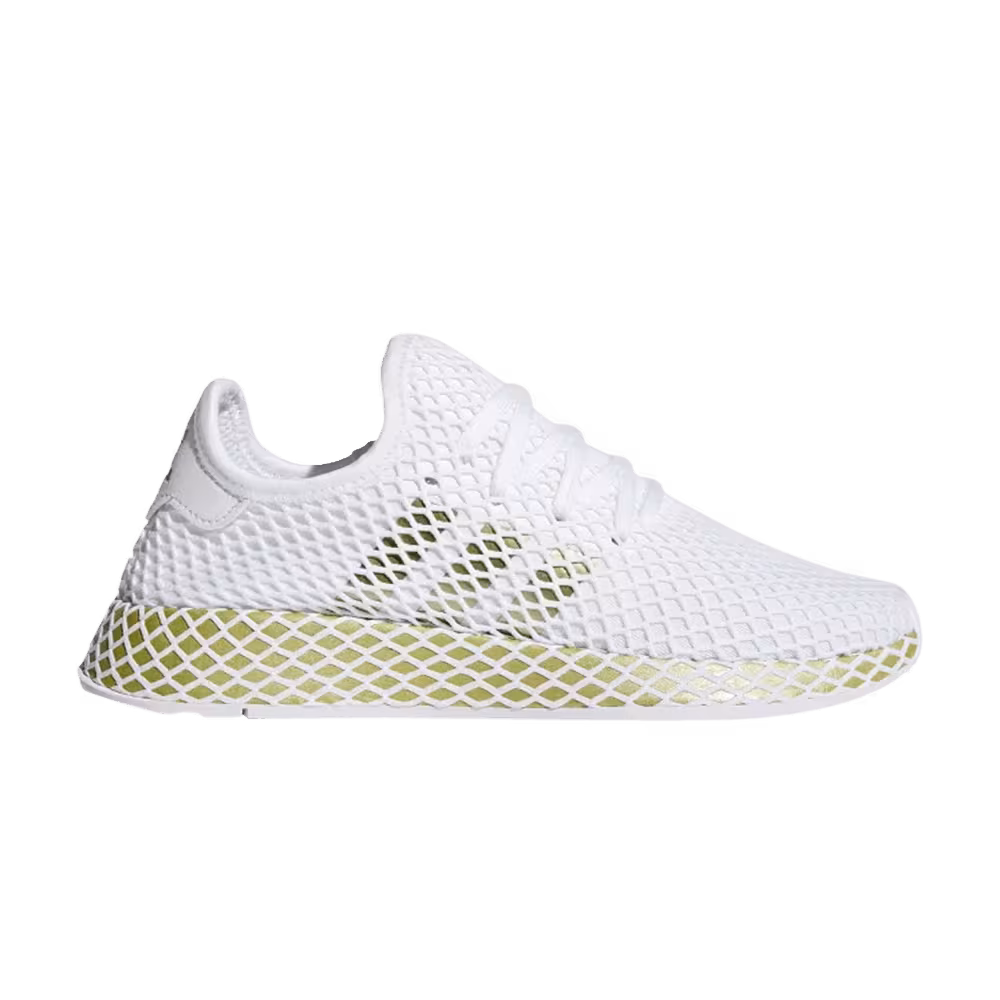 Adidas Women's Deerupt Runner White Gold Metallic