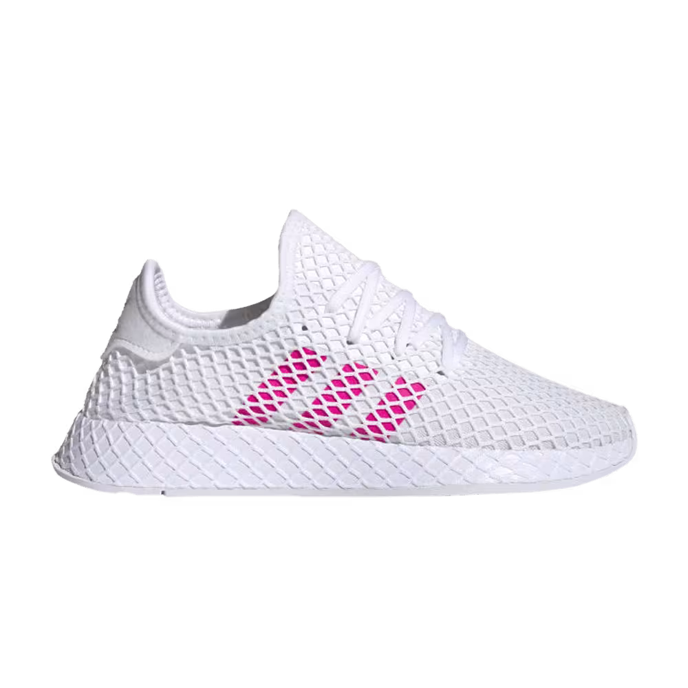 Adidas Deerupt Runner J White Shock Pink