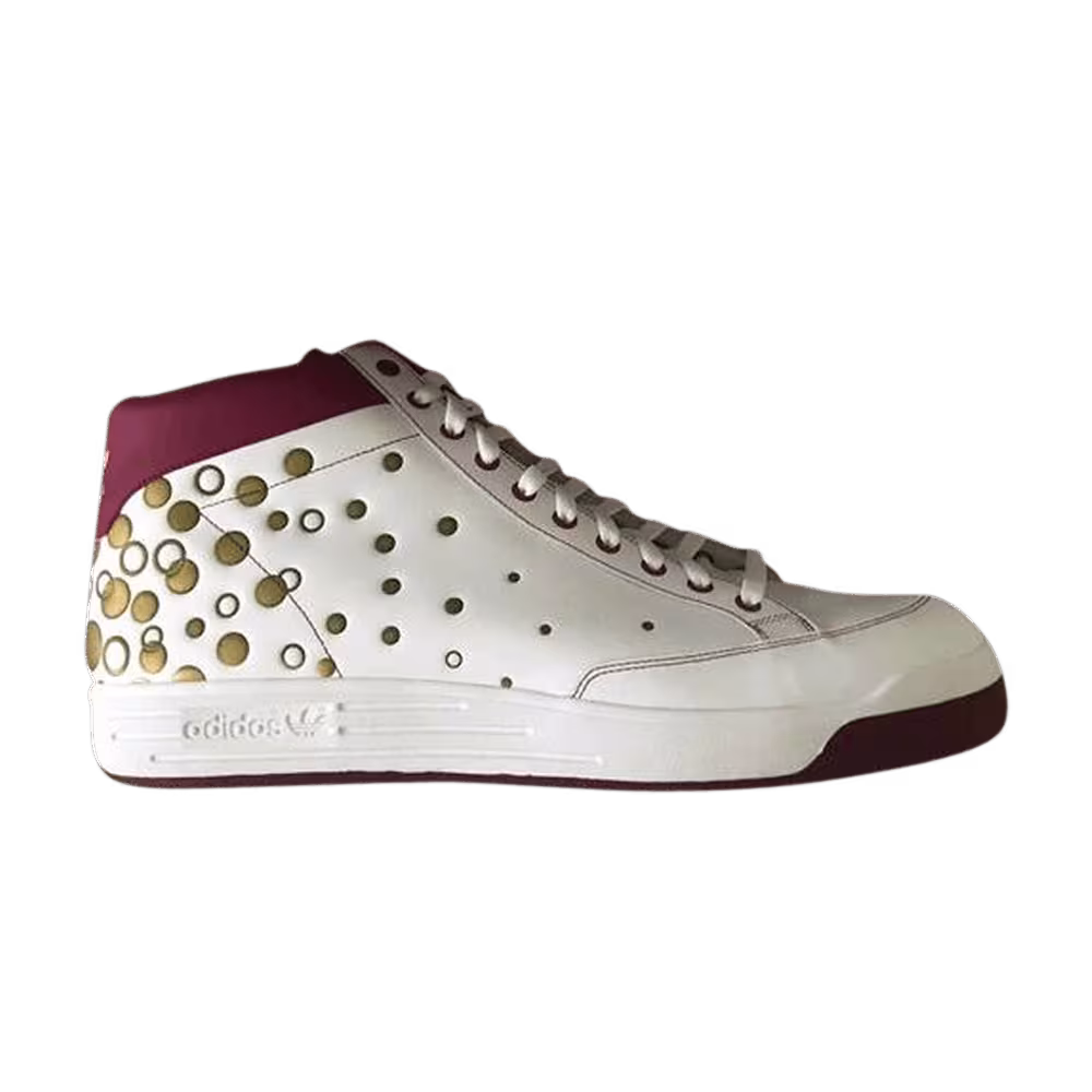 adidas Rod Laver Mid White Cherry Red