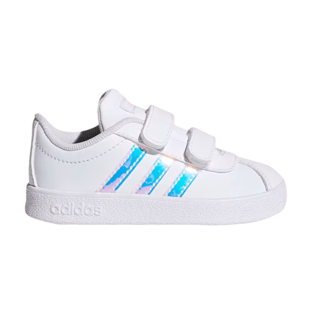 Adidas VL Court 2.0 J White Clear Orange