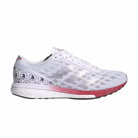 Adidas Wmns Adizero Boston 9 'White Silver Scarlet'