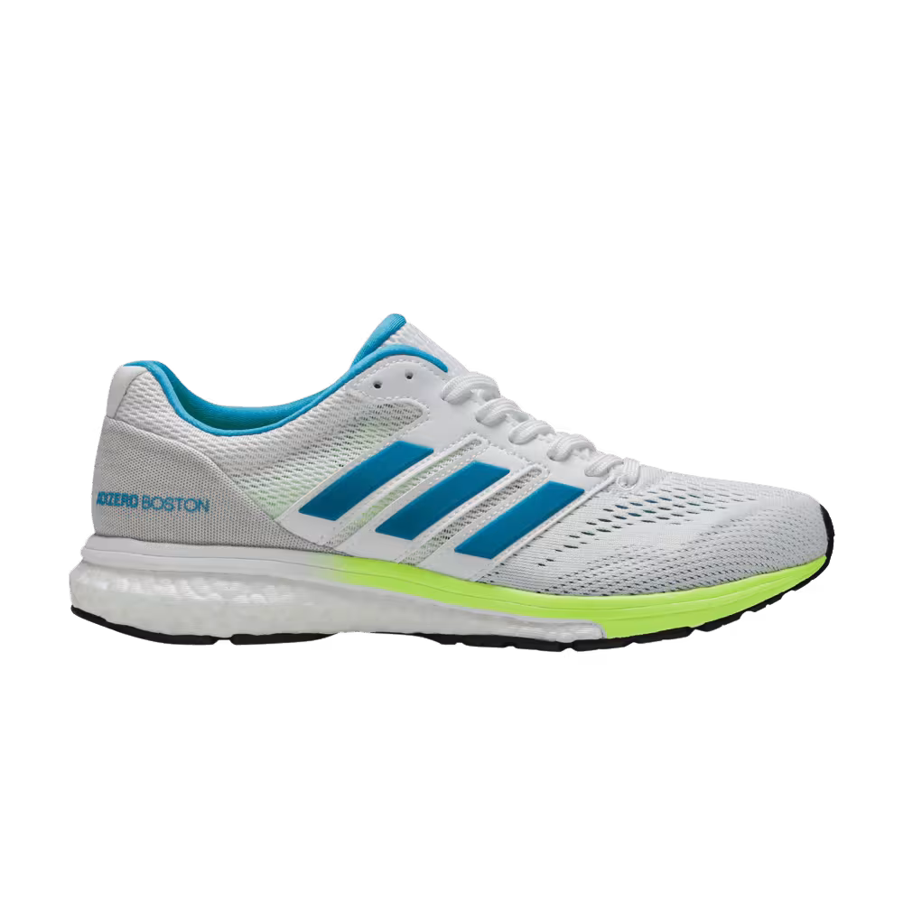 Adidas Women's Adizero Boston 7 White Shock Cyan
