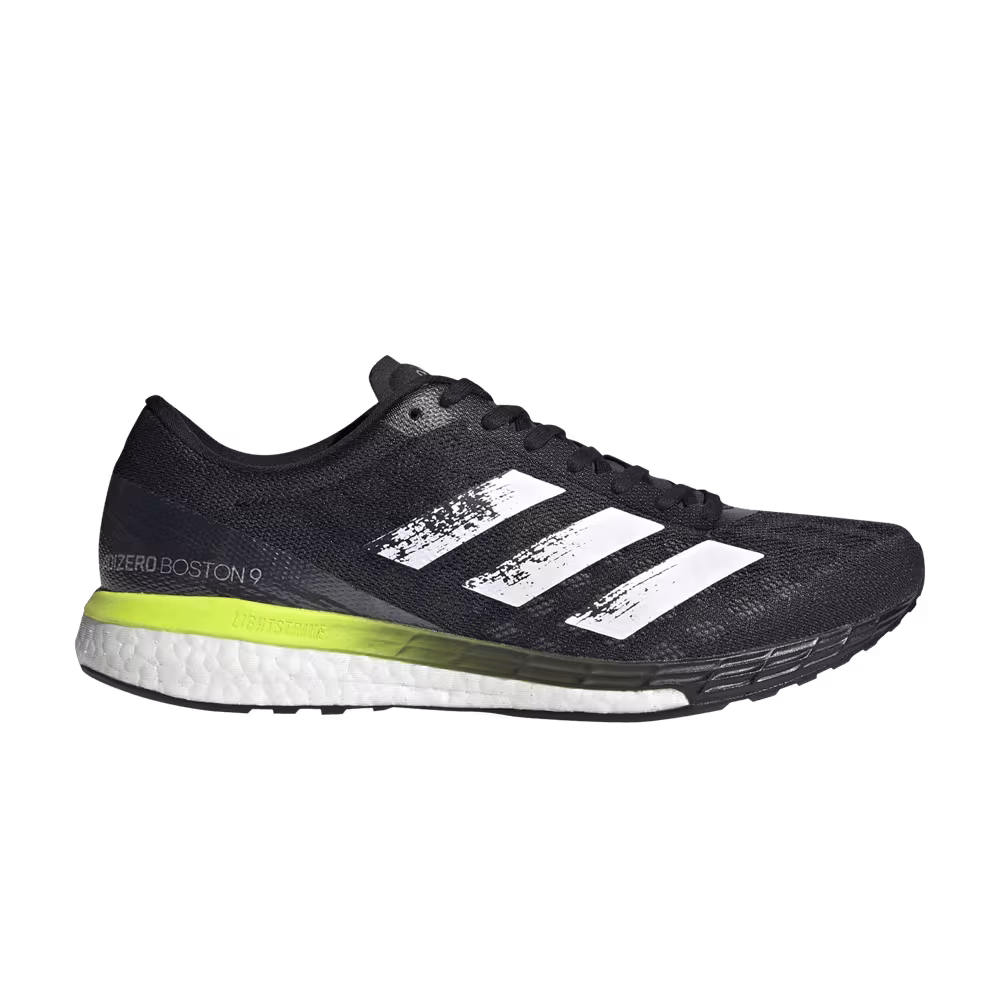 Adidas Adizero Boston 9 Black Solar Yellow