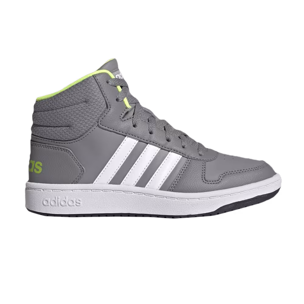 Adidas Hoops 2.0 Mid J Grey Volt