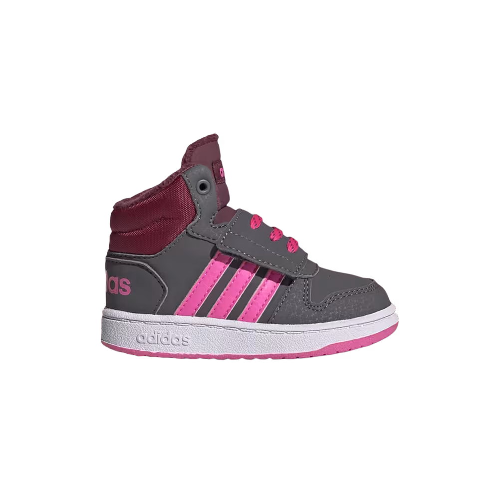 Adidas Hoops 2.0 Mid I Grey Screaming Pink