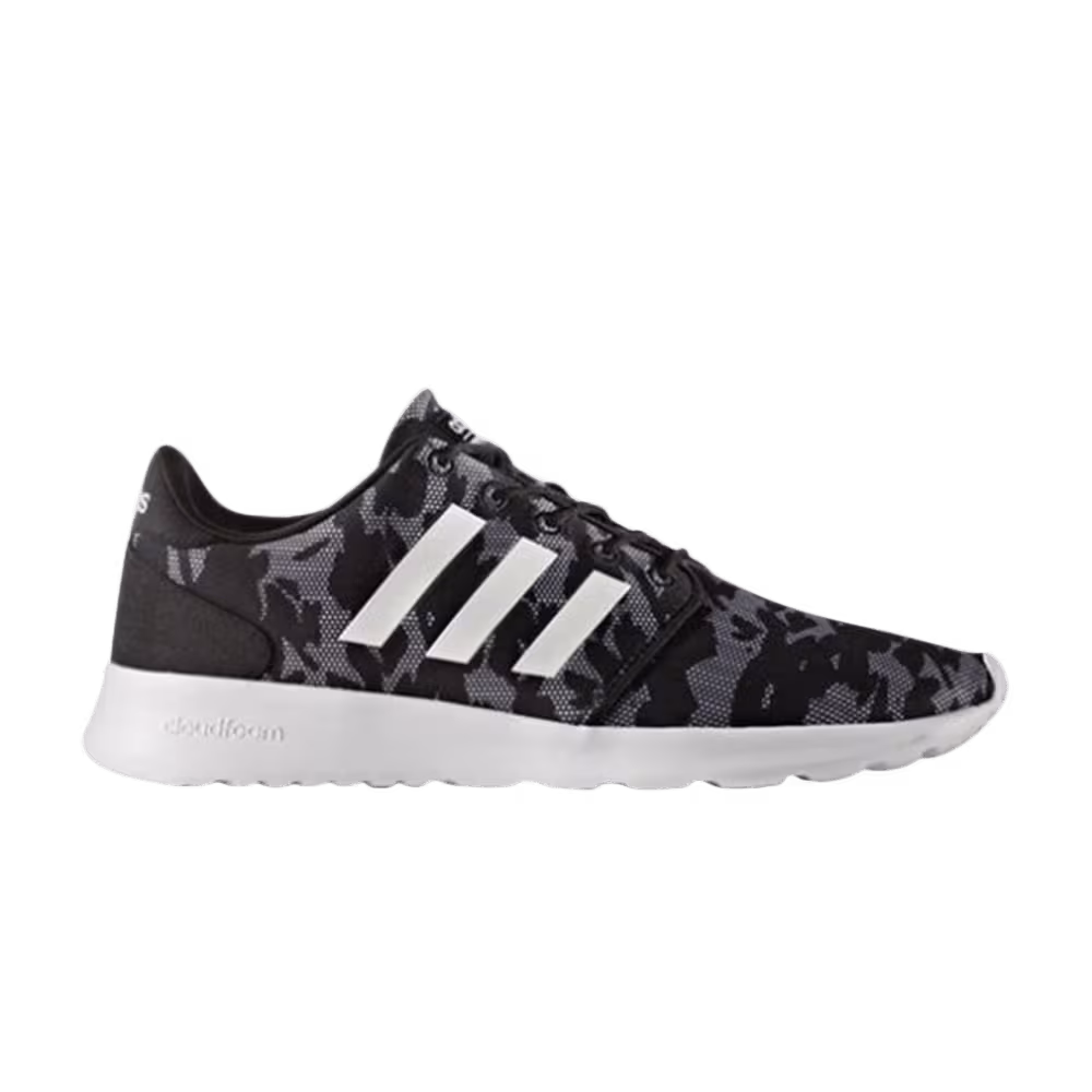 Adidas Women's Cloudfoam QT Racer Black Camo