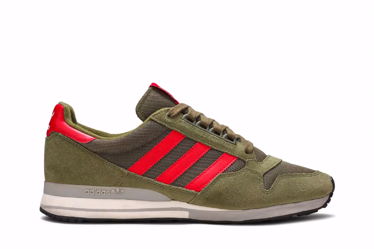 Adidas ZX 500 OG Olive Cargo Scarlet, view 2