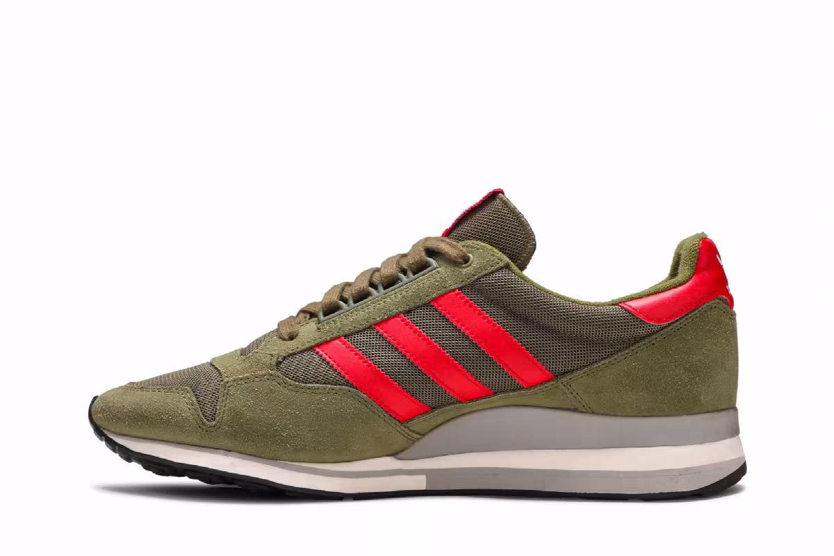 Adidas ZX 500 OG Olive Cargo Scarlet, view 4