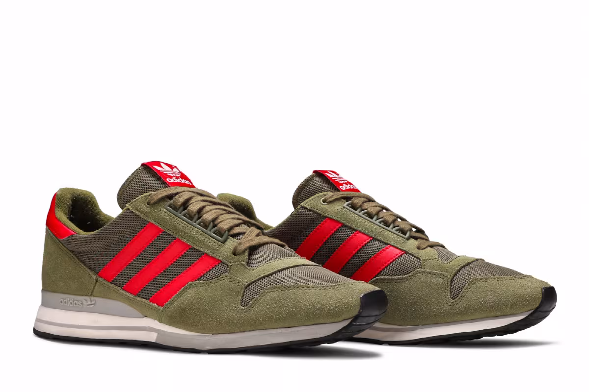Adidas ZX 500 OG Olive Cargo Scarlet, view 9