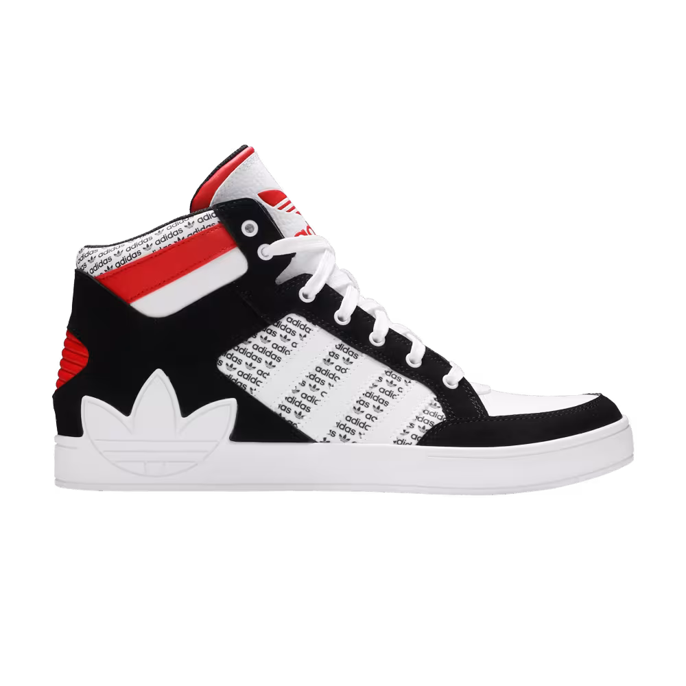 Adidas Hard Court High Logo Distortion - White Lush Red