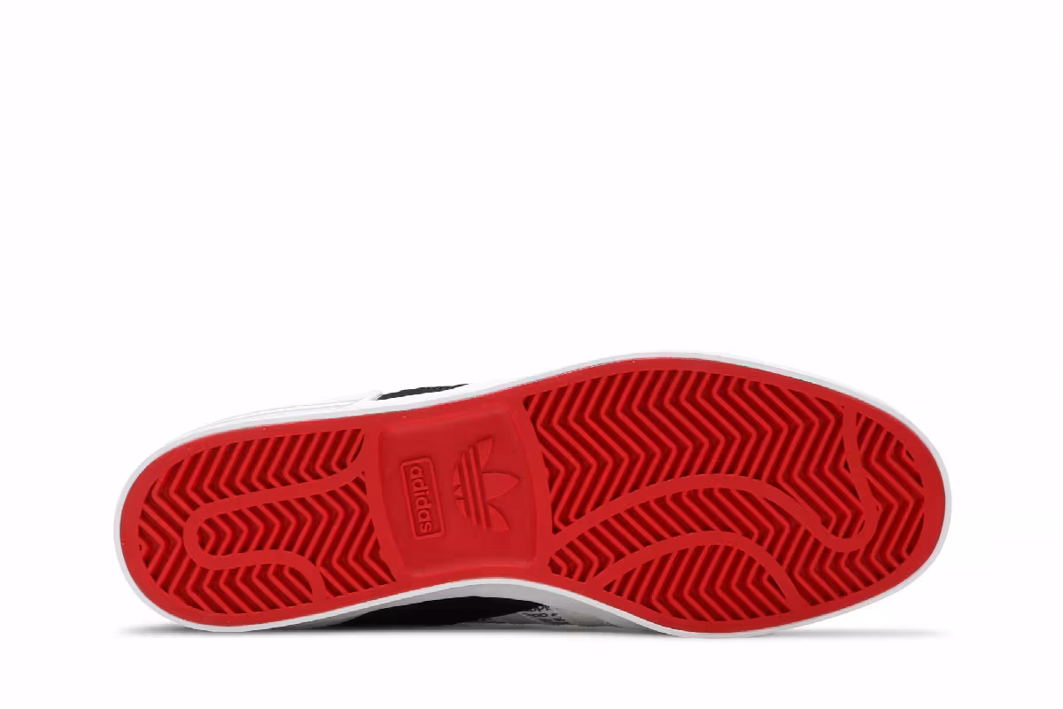 Adidas Hard Court High Logo Distortion - White Lush Red, view 5
