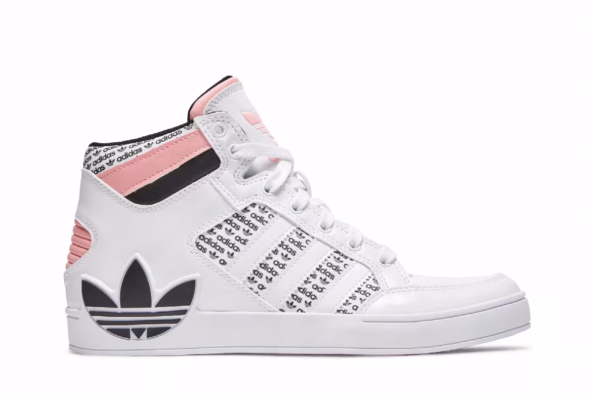 Adidas Hard Court High J Logo Print, view 2