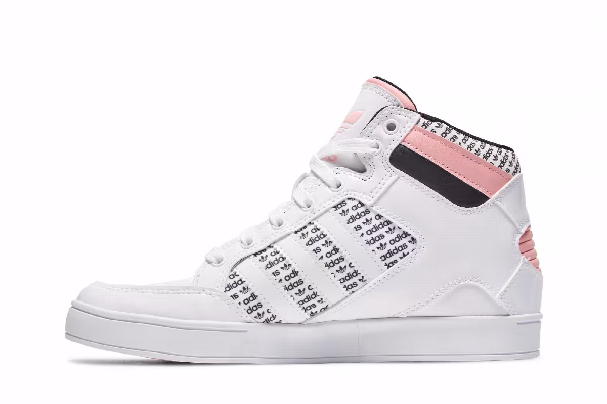 Adidas Hard Court High J Logo Print, view 4
