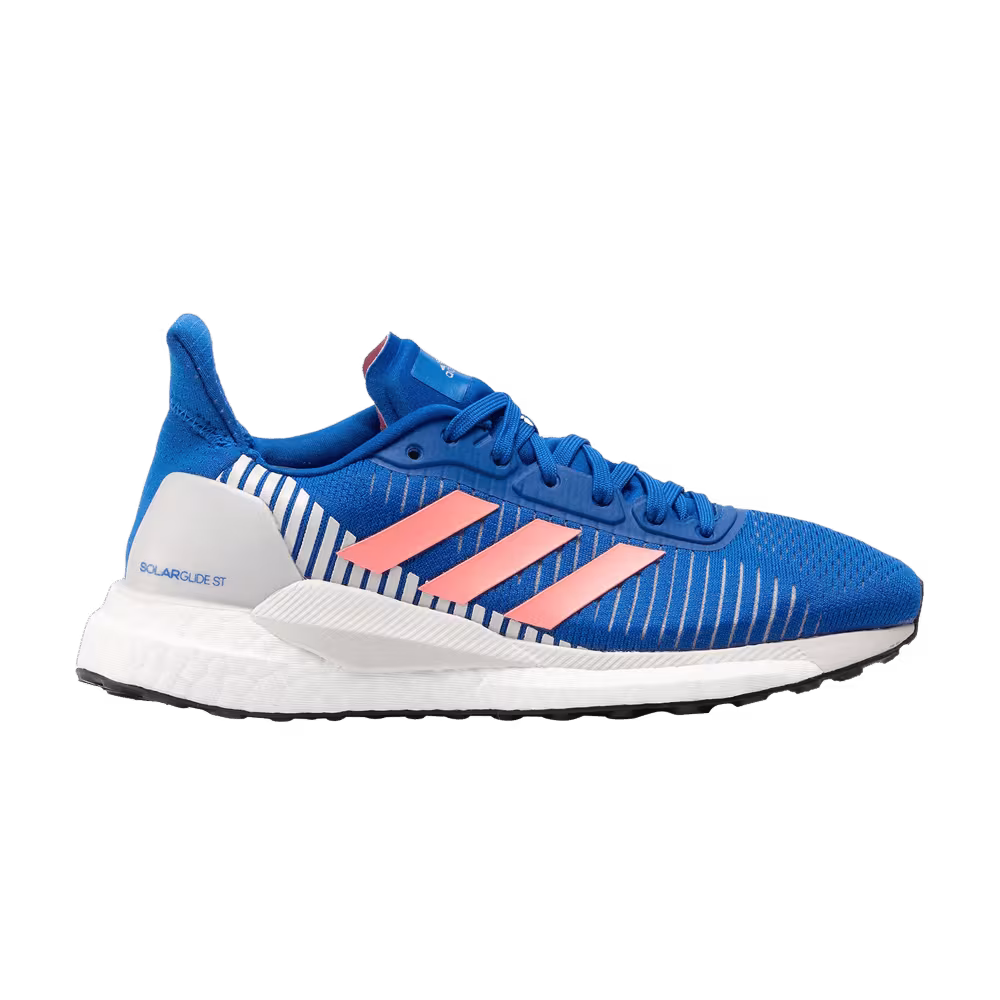 Adidas Women's Solar Glide ST 19 Glow Blue Light Flash Red