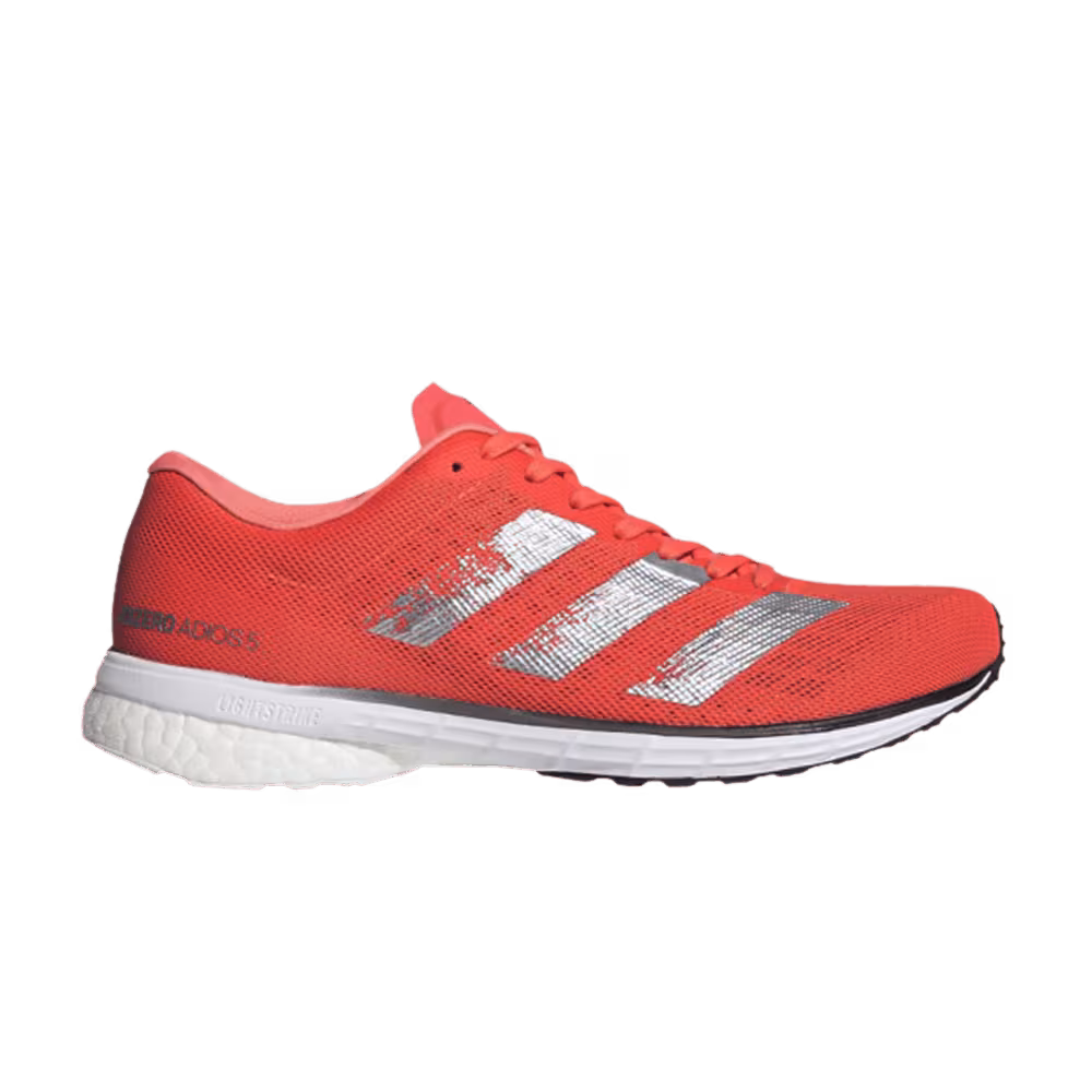 Adidas Women's Adizero Adios 5 Bright Coral Silver Metallic