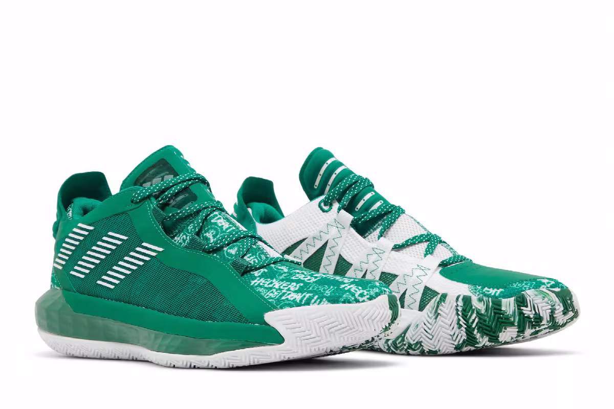 Adidas SM Dame 6 Hecklers Pack - Dark Green, view 9