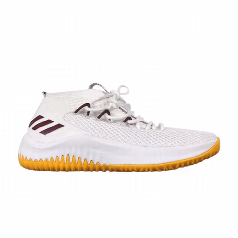 Adidas Dame 4 'White Maroon Yellow'