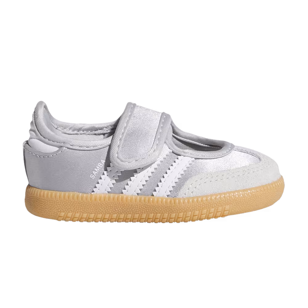 adidas Samba Jane J Silver Metallic Cloud White Gum