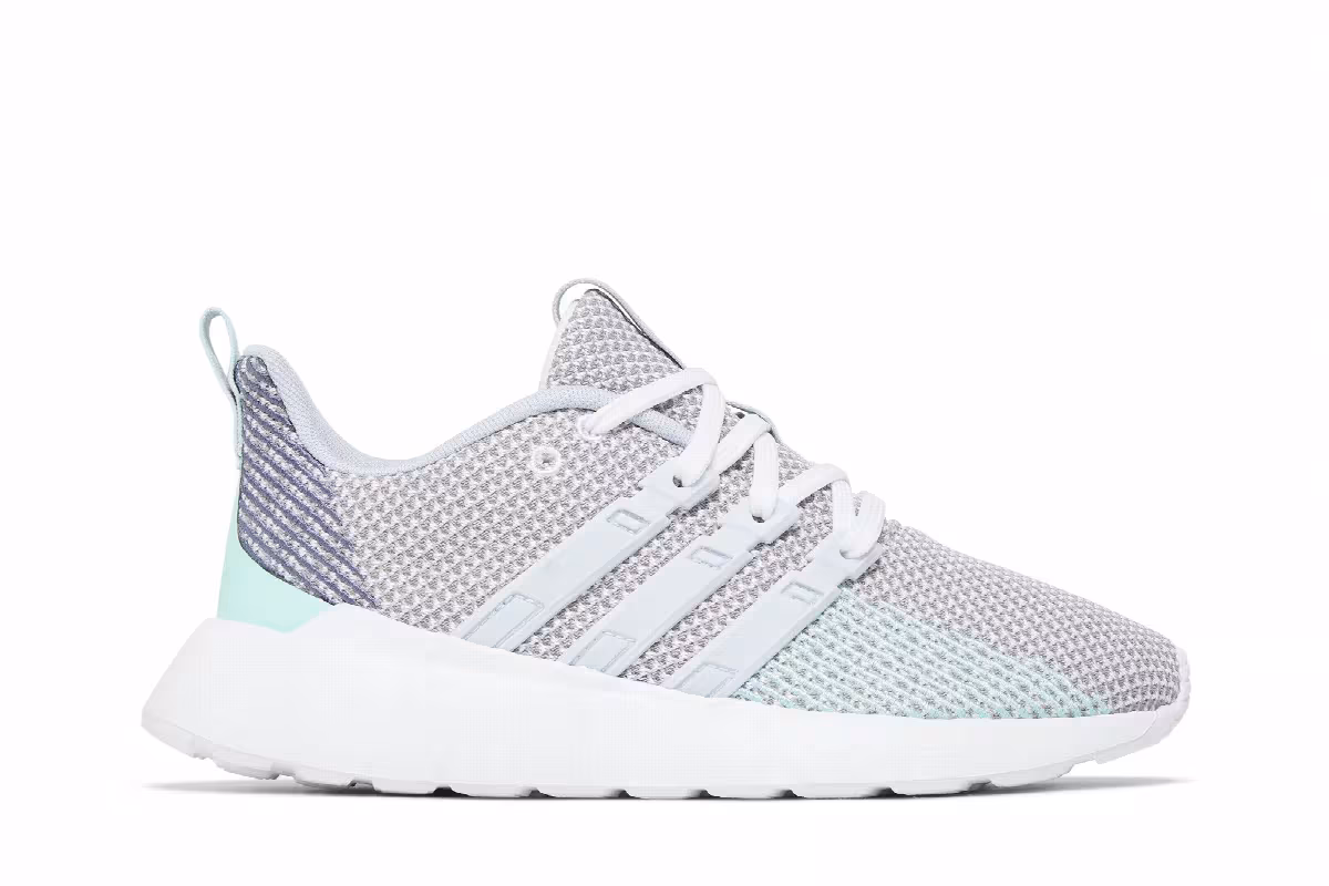 Adidas Questar Flow J Grey Aero Blue, view 2