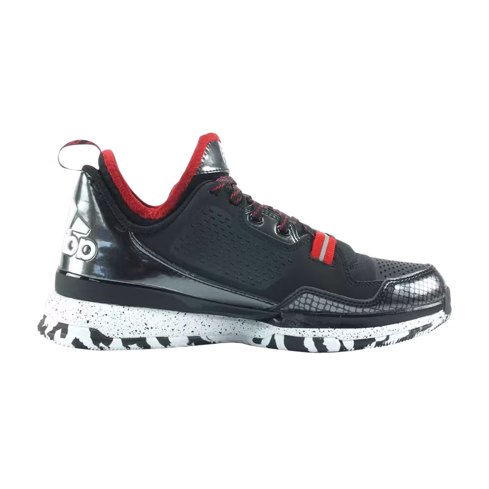 Adidas D Lillard 1 Core Black Scarlet